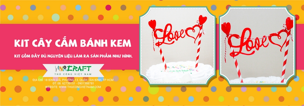 Kit cây cắm bánh kem 06